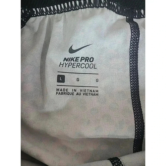 Nike Pro Hypercool Compression Leggings Women's Size Large Black Green Purple - Picture 6 of 7